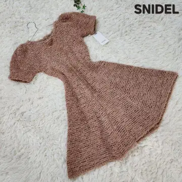 스나이델 SNIDEL 베이지 니트 원피스 반팔