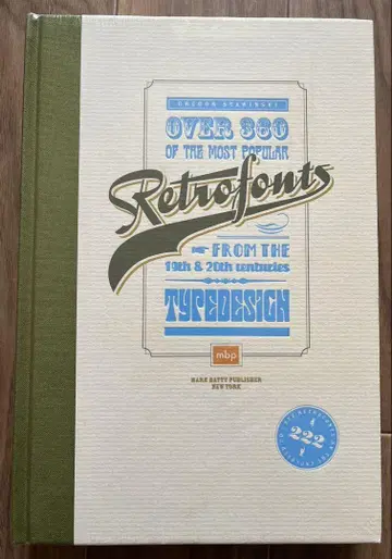 외국도서 Retrofonts 레트로 폰트 새상품