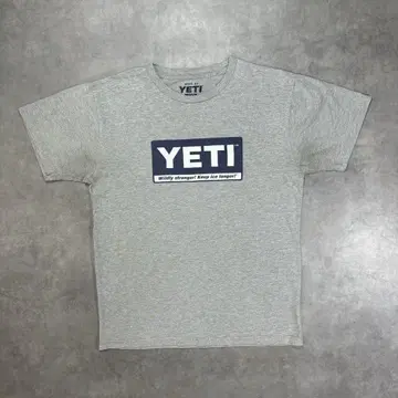 YETI 기업계 그레이 티셔츠 M 사이즈 예티 아웃도어 US 구제 의류
