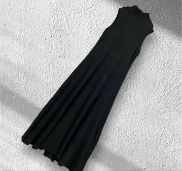 빅 사이즈! 랄프 로렌 썸머 맥시 길이 원피스 A 라인 블랙 X L