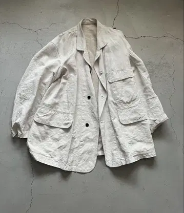 OUTIL MANTEAU AZE 우티 린넨 플랩 포켓 자켓