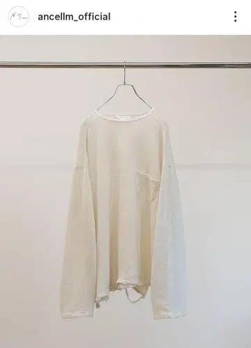 ANCELLM 25SS 마블링 메쉬 장팔 티셔츠