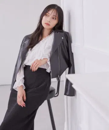 자켓 테일러드 자켓 인조 가죽 라이더