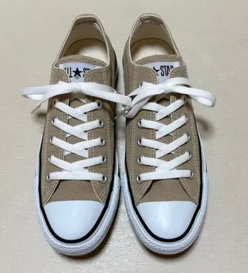 컨버스 올스타 베이지 24.5cm 로우 컷