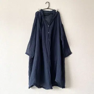 nest Robe 네스트로브 롱 가디건 겉옷 네이비 린넨 100%