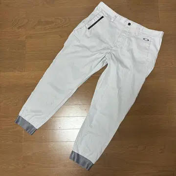 오클리 테이프드 조거 팬츠 화이트
