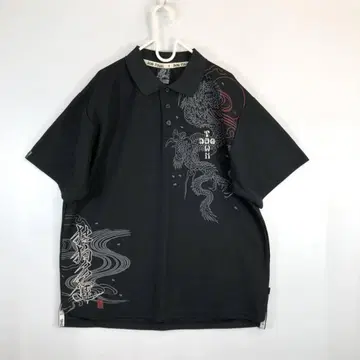 도그타운 흑룡 반팔 피케 셔츠 블랙 XL 사이즈 DTA-2667