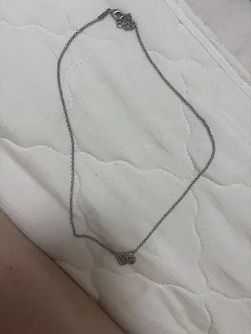 DG 로고 목걸이 실버