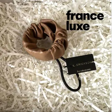 france luxe 스냅 가죽 포니 커프 (카멜)