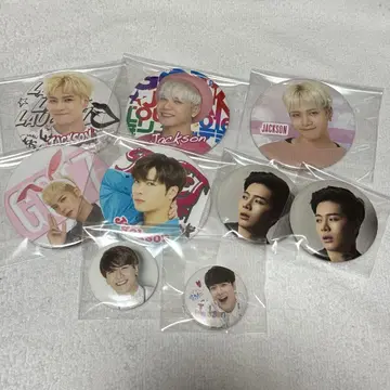 GOT7 Jackson Wang 캔뱃지 모음