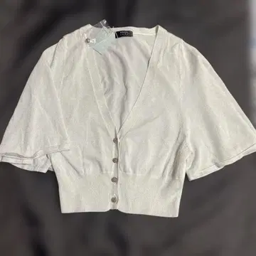 미사용 새상품 EPOCA The Shop 실버 오분 소매 가디건