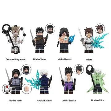 레고 호환 NARUTO 나루토 캐릭터 오오츠키 미니 피규어 8개 세트 D