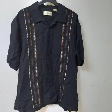 Cubavera XL 블랙 반팔 셔츠