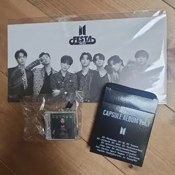 FESTA GOLDEN 캡슐 앨범 키링 구쿠
