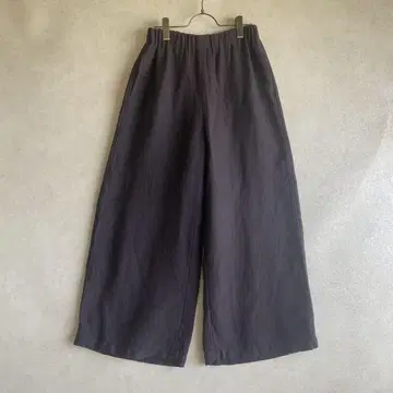 갤러리 바이 와이드 코튼 린넨 이지 팬츠 브라운