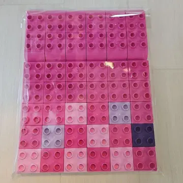 레고 듀프로 핑크 블록