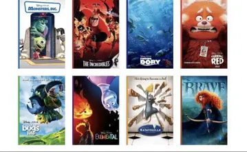 Pixar 해피 복권 픽사 엽서 전 종류 컴플리트