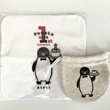 suica 펭귄 우에노 펜스타 한정판 타월 손수건 파우치