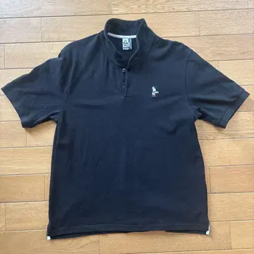 CHUMS 블랙 피케 셔츠 L 참스