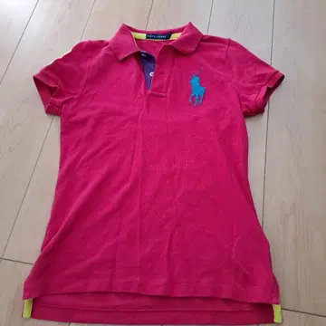 Ralph Lauren 핑크 폴로 셔츠 S