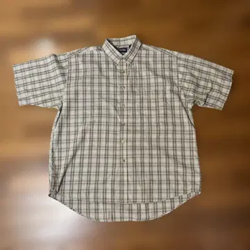 USED puritan 반팔 체크 셔츠 L 이나타이