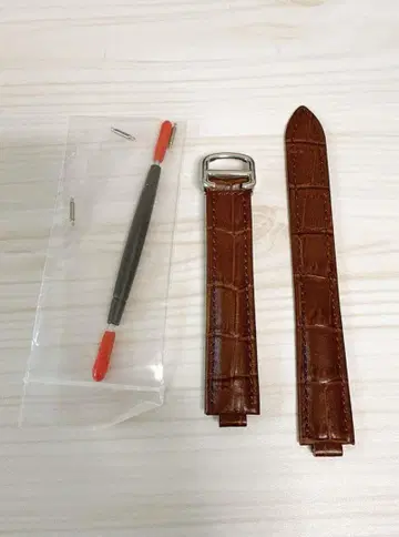 볼록형 가죽 워치 밴드 소가죽