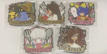 ff9 출시 25주년 기념 복권 F상 러버 키링 5종 세트