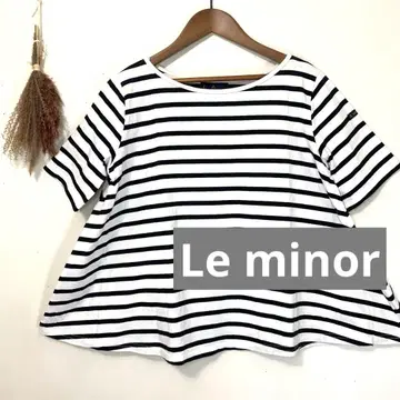 Le minor 루미노아 A 라인 보더 티셔츠 반팔 M 사이즈