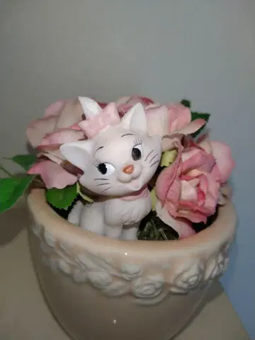 디즈니 마리 플라워 어레인지 오브제 레어