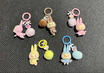 요가 러브부 labubu 스트랩 5개 세트