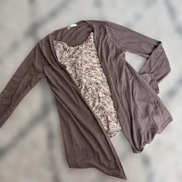 Rosa Cheri 롱 가디건과 이너 세트 여성용 L 사이즈