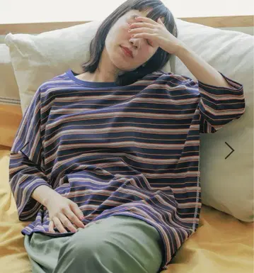 니코앤드 COLOR 마이스터 사라트 티셔츠 네이비 보더 M