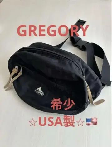 GREGORY 테일 메이트 바디백 S 블랙 USA제 구 로고 검정