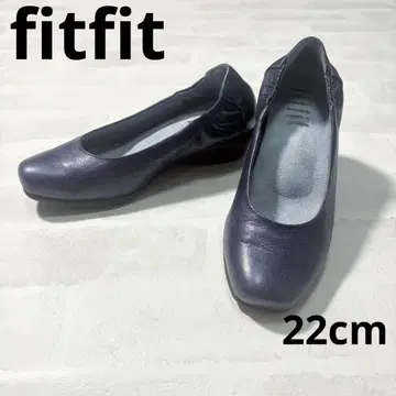 fitfit 웨지 힐 펌프스 22cm 네이비 계열