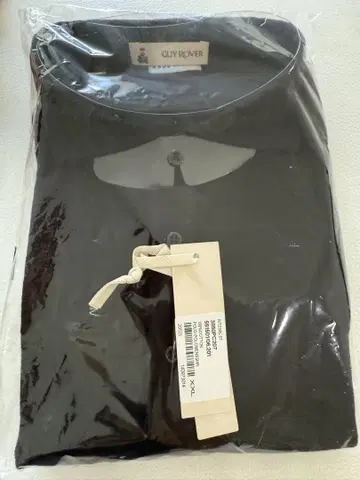 GUY ROVER 피케 셔츠 XXL 1 파일 원단 블랙