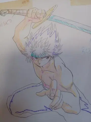 EDOYA CEL 그림 YuYuHakusho Hiei 유유백서 히에이
