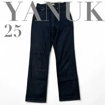 컨디션 최상 YANUK LOUISE 25 인디고 스트레이트 원 워시