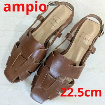 ampio 브라운 구르카 샌들 가죽 스트랩 22.5cm