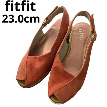 fitfit 핏핏 오렌지 슬링백 샌들 23.0cm