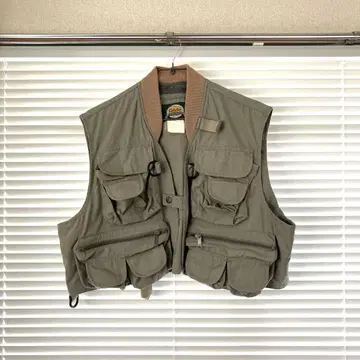 Cabela's 낚시용 조끼 카키 숏 베스트 구제 의류