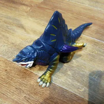존넬 1999 약 12cm 괴수 피규어 보라색과 금색