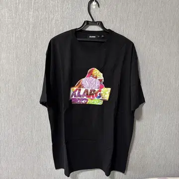 XLARGE 블랙 그래픽 티셔츠 XL