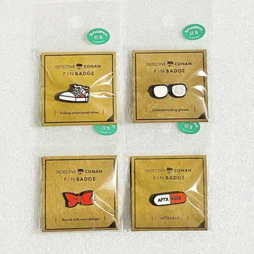 명탐정 코난 코난 탐정사 핀 배지 세트