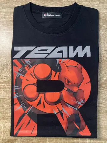 포켓몬 Team rocket 로켓단 티셔츠 뮤우 M 사이즈