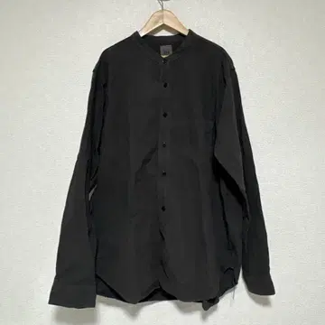 FOB FACTORY 밴드 카라 긴팔 셔츠 코튼 LL