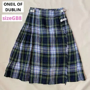 ONEIL OF DUBLIN 아코디언 퀼트 스커트 그린 계열