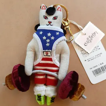 택 포함 새상품 카세리니 키링 참 중량 들기 고양이 CAT