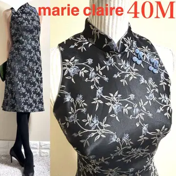 Marie Claire 마리끌레르 차이나 드레스 자수 원피스 40M