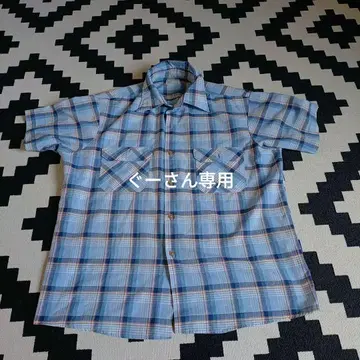 BIG MAC JC Penney 반팔 체크 셔츠 L 사이즈