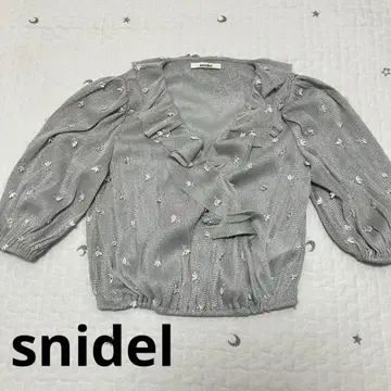 snidel 스나이델 리틀 플라워 튤 블라우스 프리 사이즈